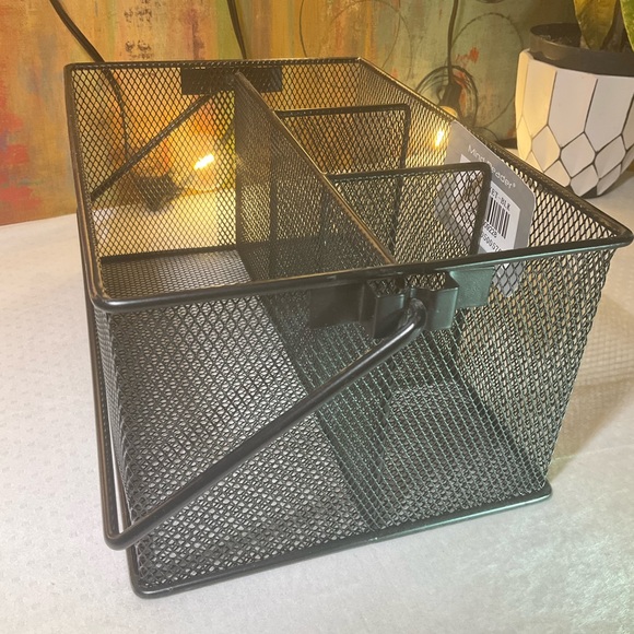 Mind Reader Storage Basket Organizer, Black, 1 ct 6.38 x 9.5 x 4.5 inches - Picture 2 of 4